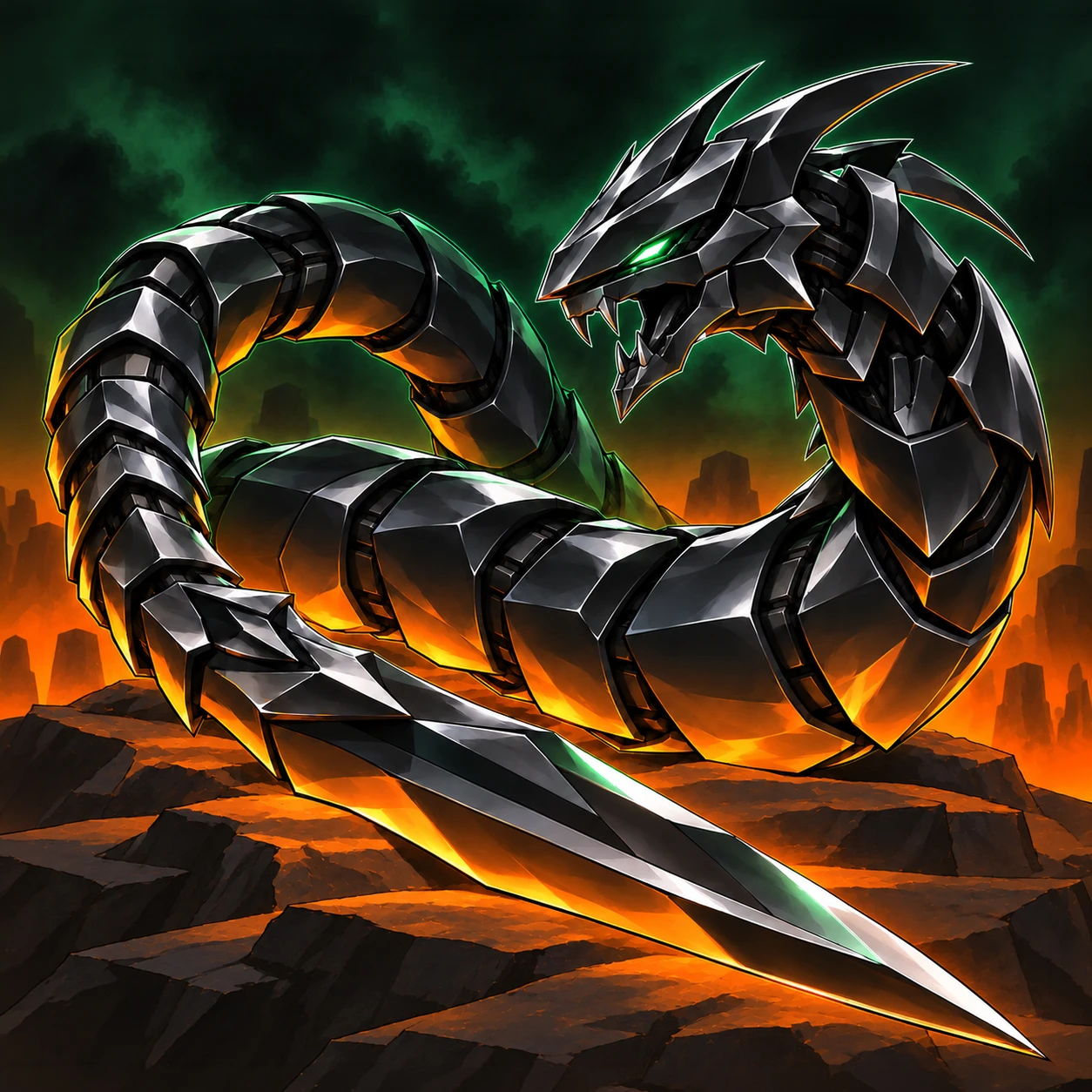Cyber Dragon Obsidian artwork