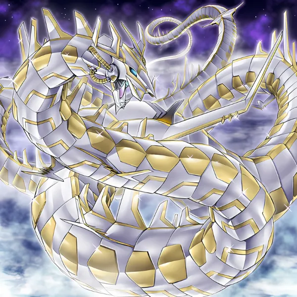 Cyber Eternity Dragon (Cyber Drago Eternità), original artwork from Legendary Duelists: White Dragon Abyss (LED3)