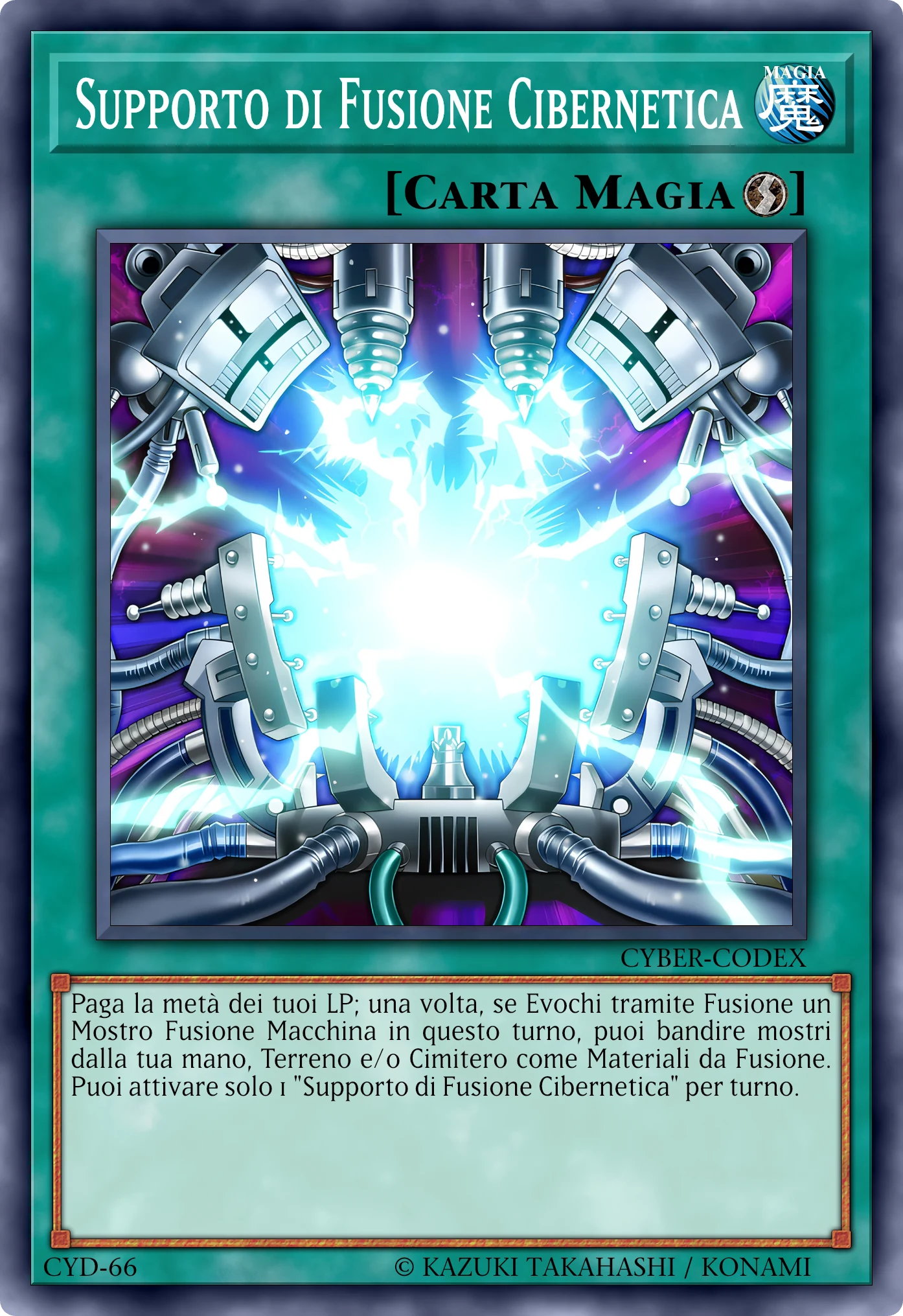 Carta Supporto di Fusione Cibernetica (Cybernetic Fusion Support) ricostruita: Magia Rapida