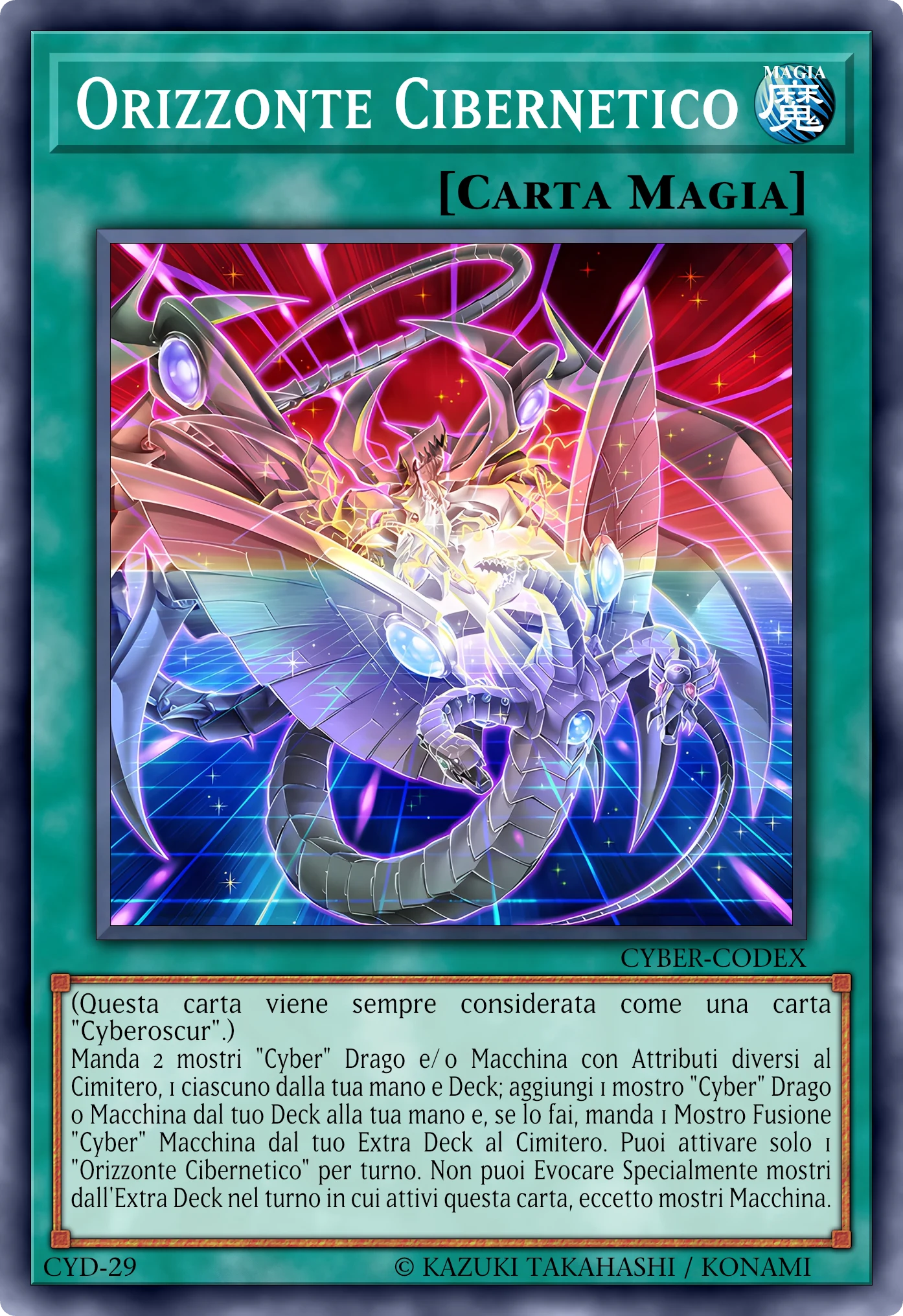 Carta Orizzonte Cibernetico (Cybernetic Horizon) ricostruita: Magia Normale