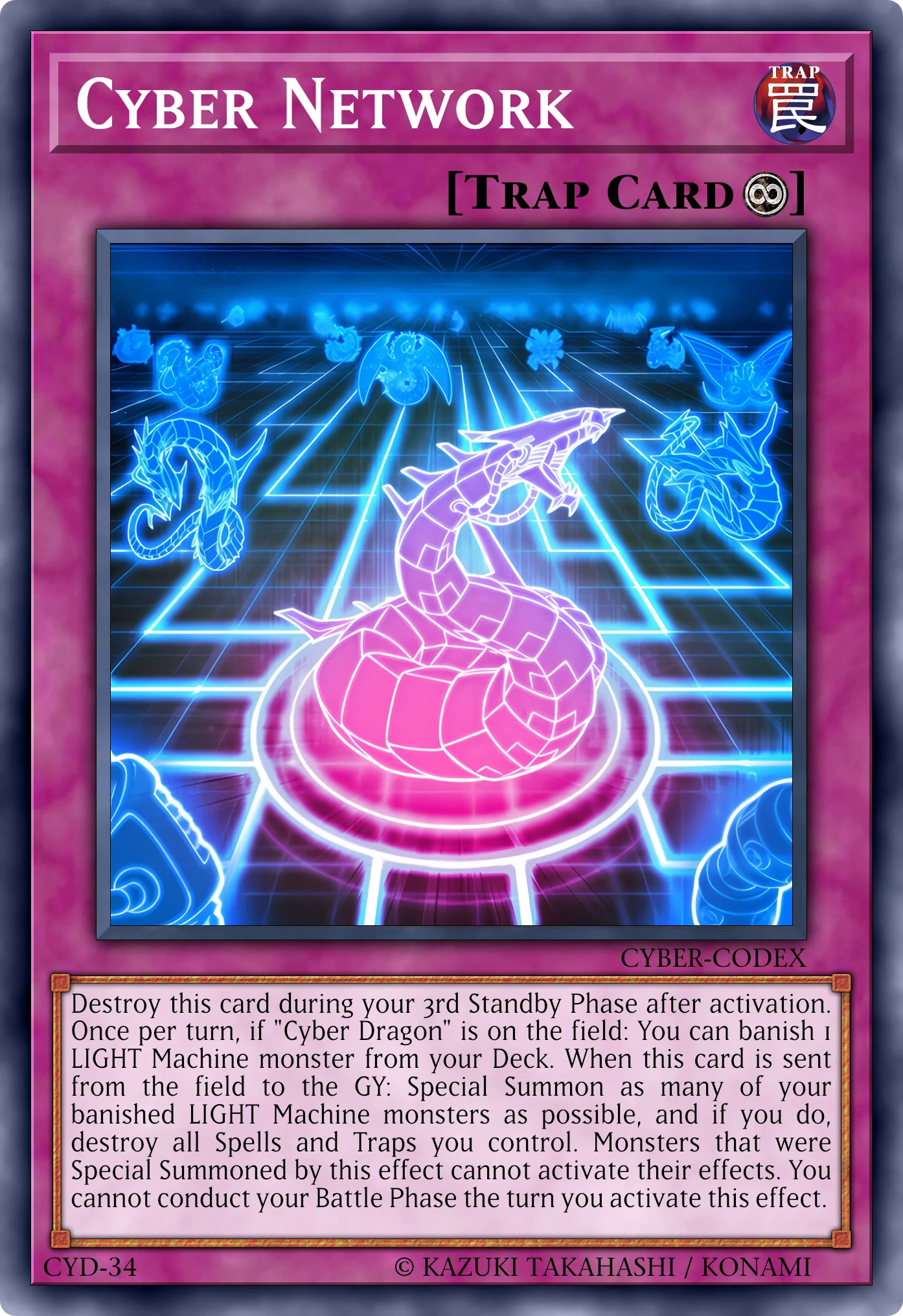 Cyber Network card, reconstructed: Continuous Trap
