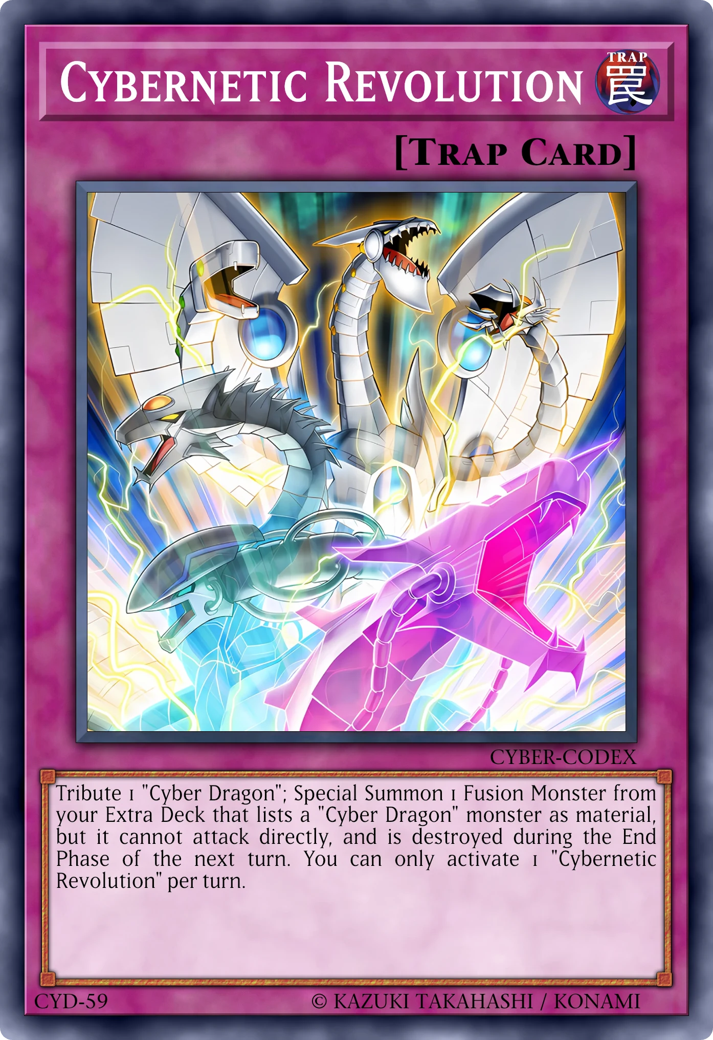 Cybernetic Revolution (Rivoluzione Cibernetica) card, reconstructed: Normal Trap