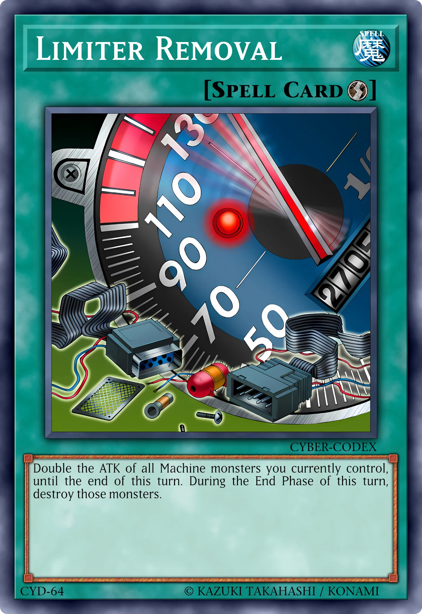 Limiter Removal (Rimozione di Limite) card, reconstructed: Quick-Play Spell