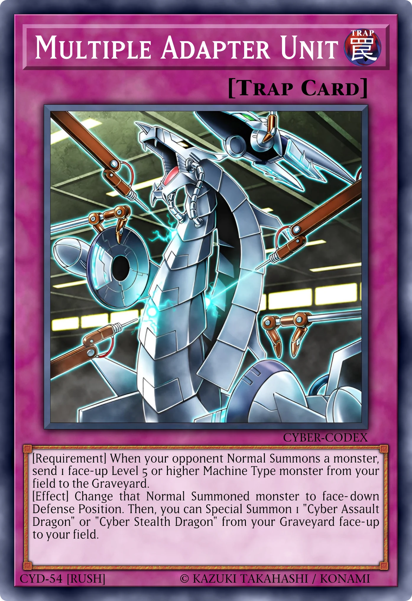 Multiple Adapter Unit (Unità Multiple Adapter) card, reconstructed: Normal Trap (Rush)