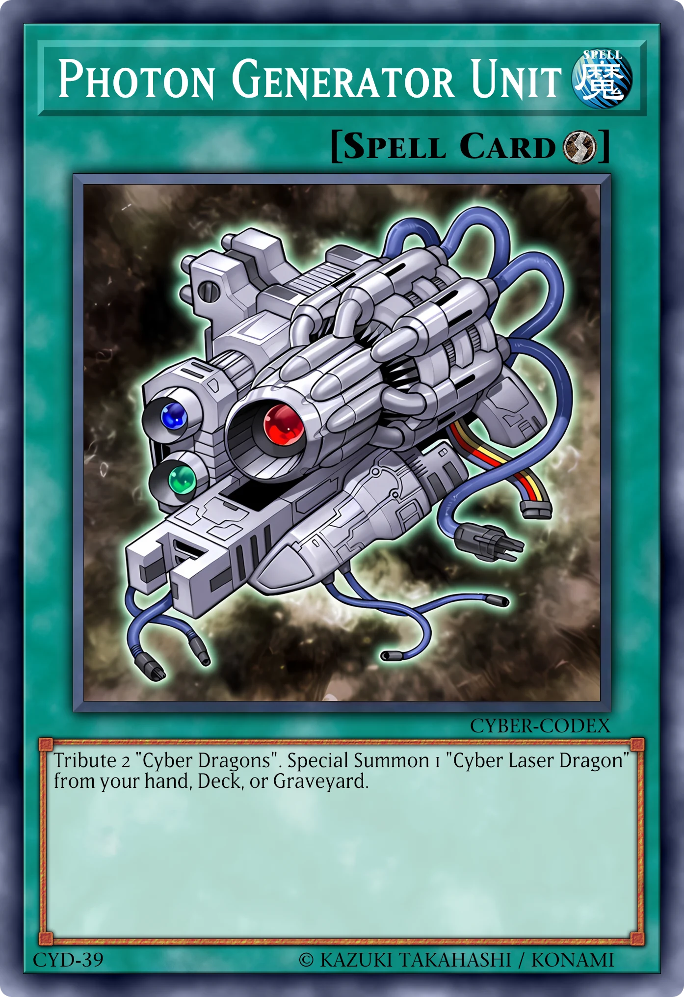 Photon Generator Unit (Unità Generatrice di Fotoni) card, reconstructed: Quick-Play Spell