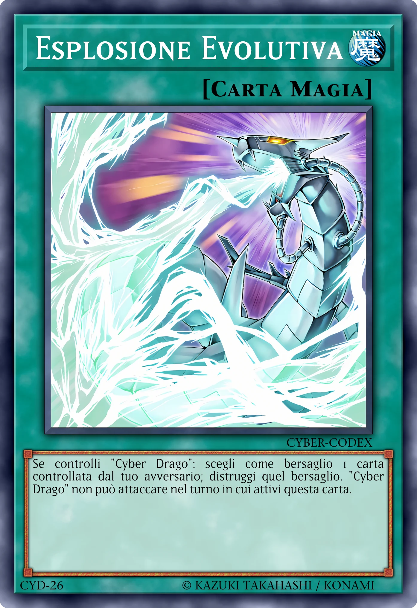 Carta Esplosione Evolutiva (Evolution Burst) ricostruita: Magia Normale