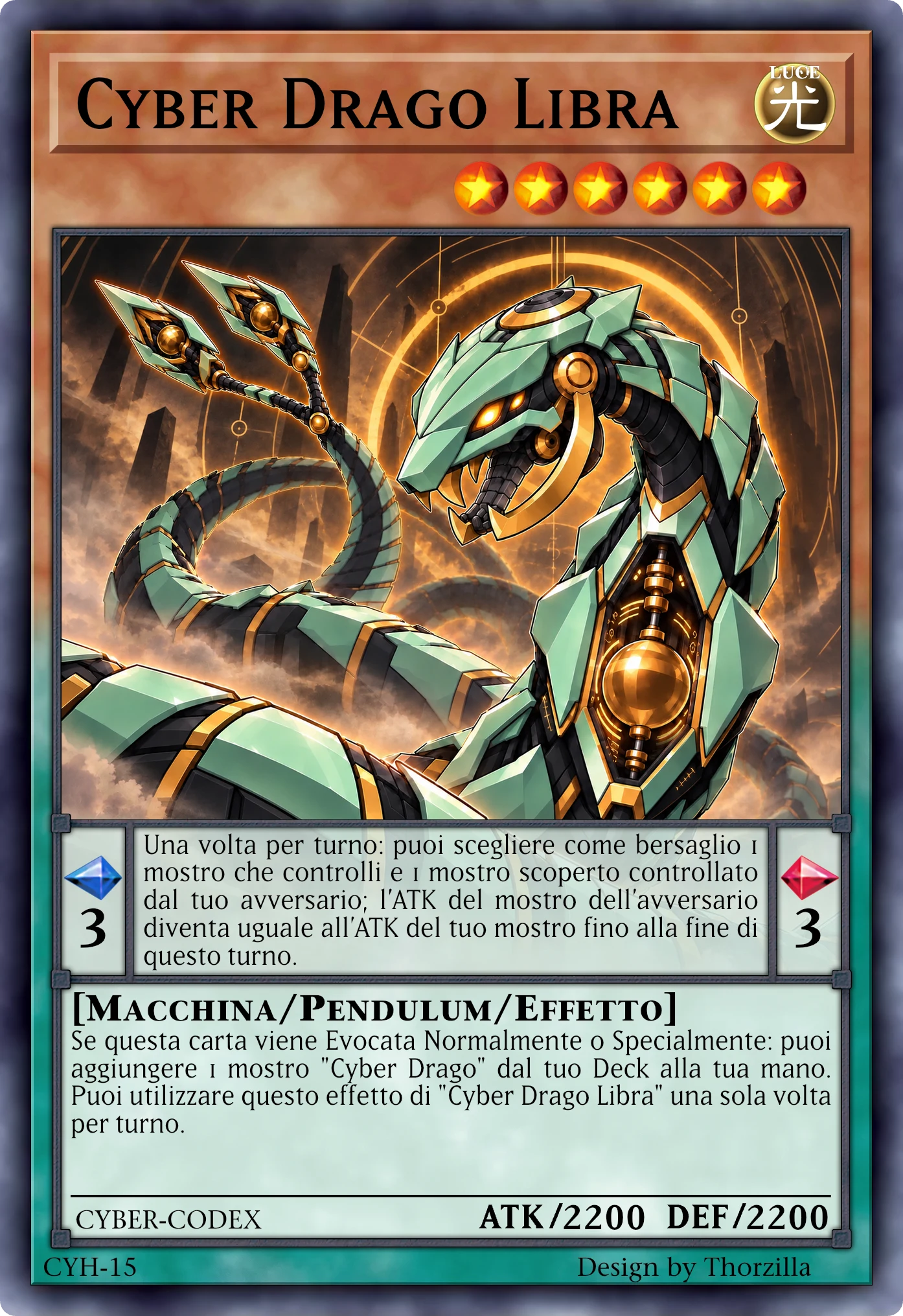Carta di Cyber Drago Libra