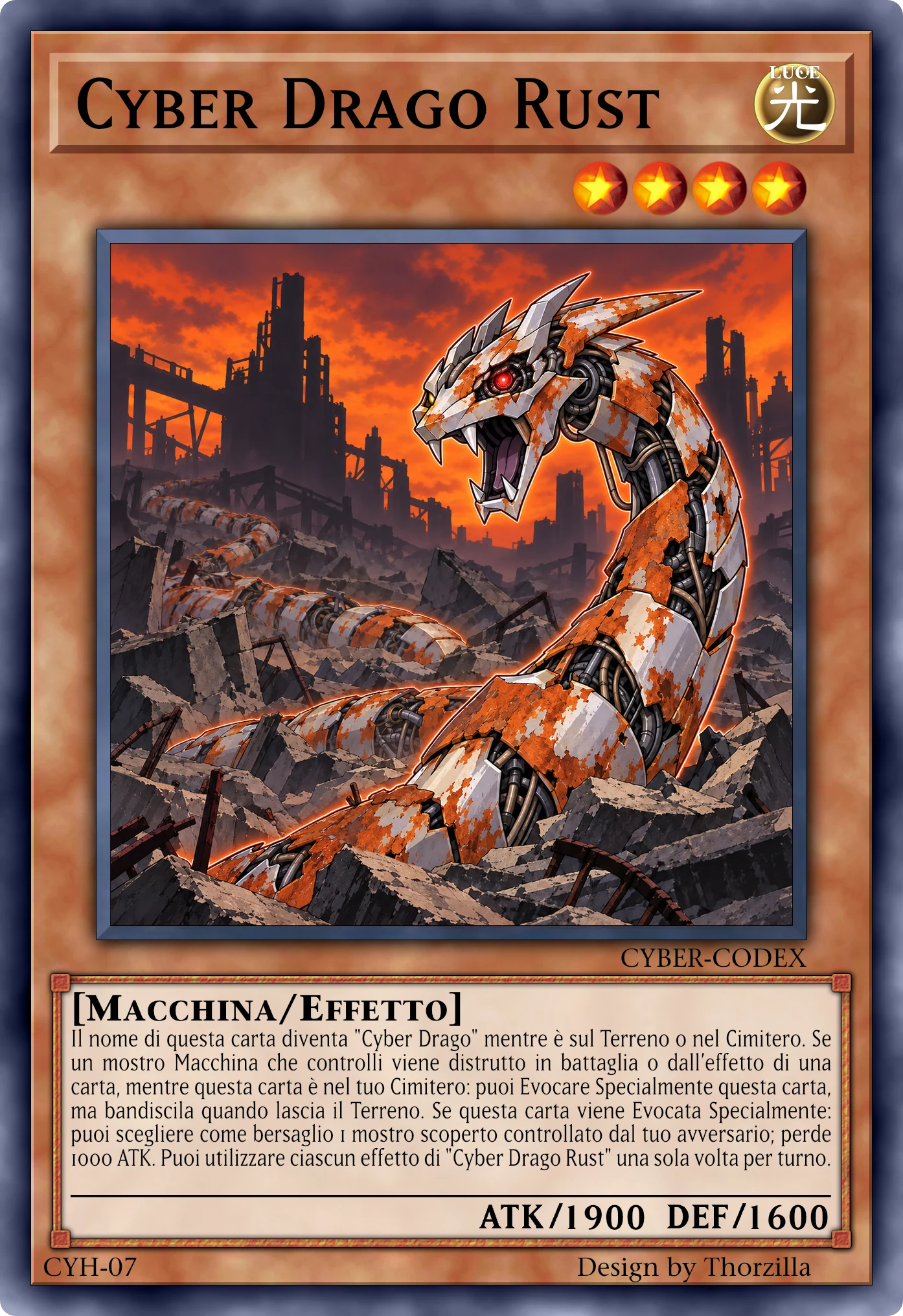 Carta di Cyber Drago Rust