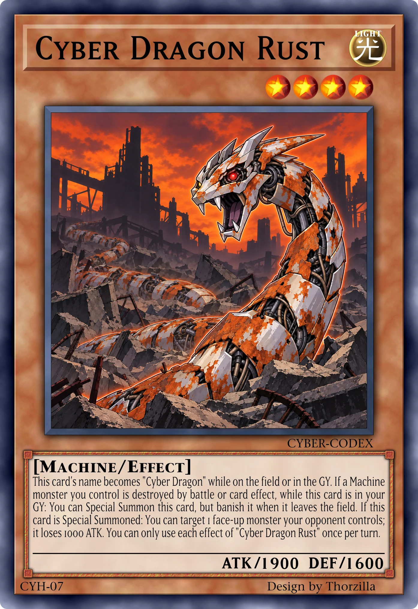 Cyber Dragon Rust card