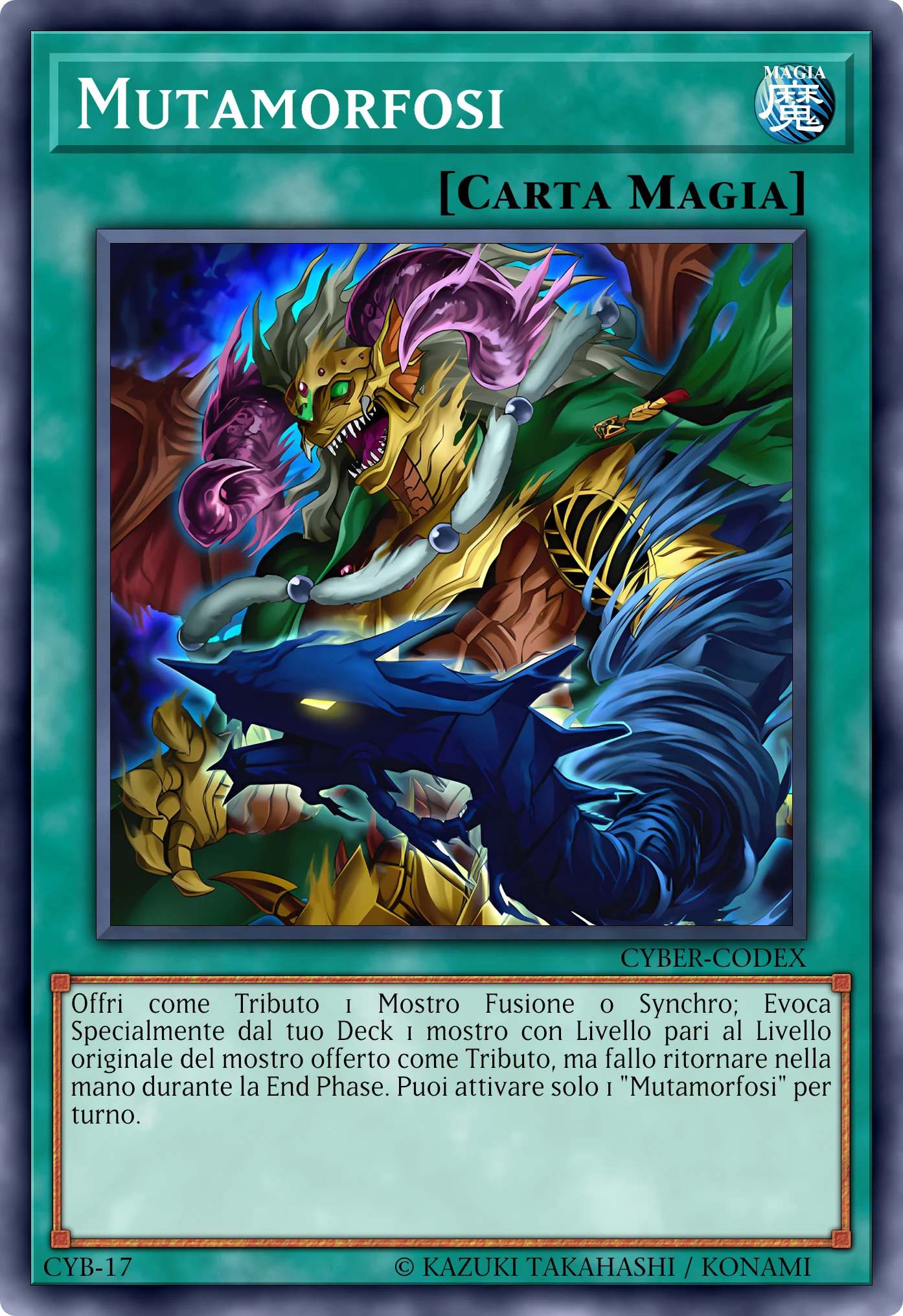 Carta Mutamorfosi (Mutamorphosis) ricostruita: Magia Normale