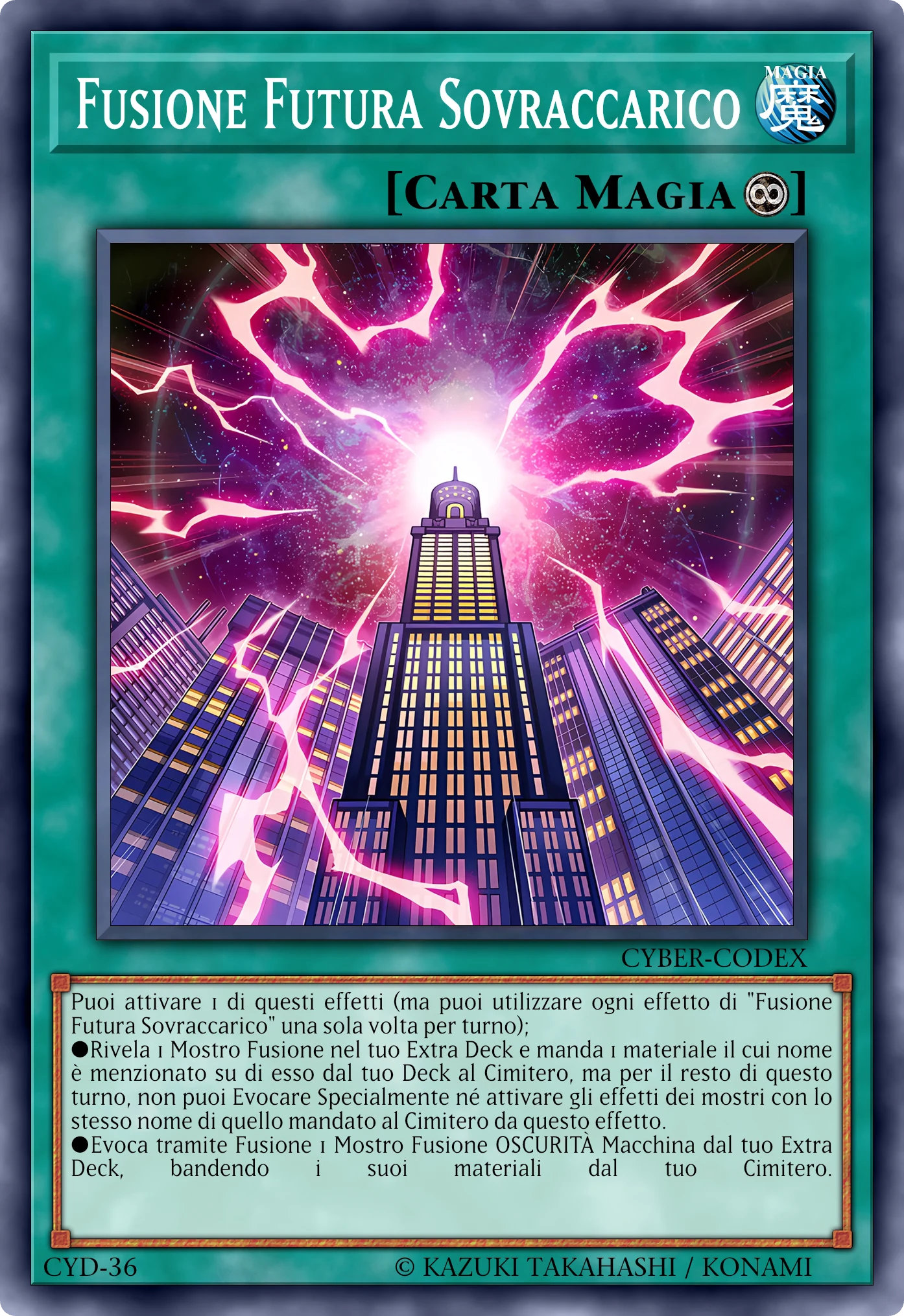 Carta Fusione Futura Sovraccarico (Overload Future Fusion) ricostruita: Magia Continua