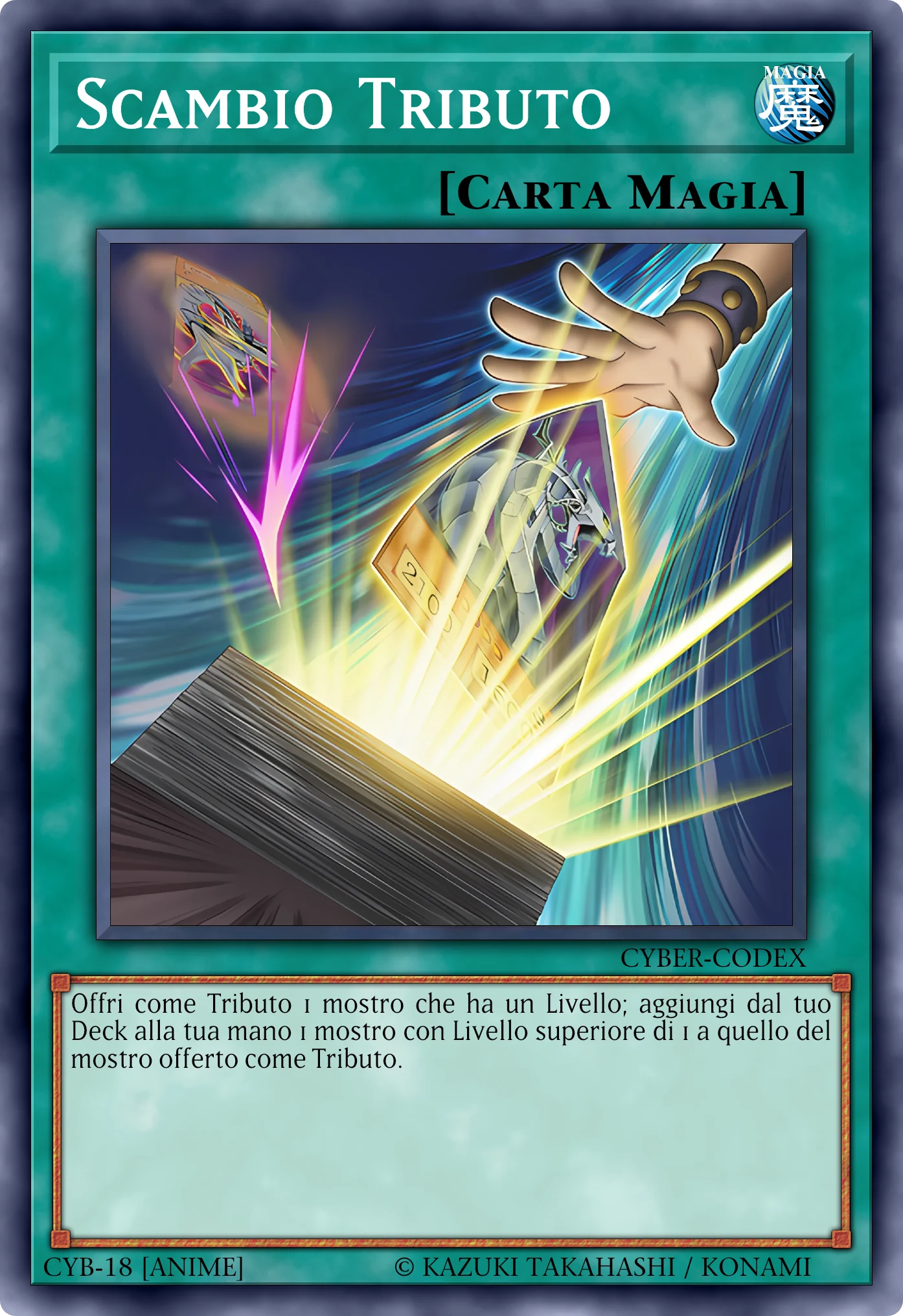 Carta Scambio Tributo (Tribute Trade) ricostruita: Magia Normale
